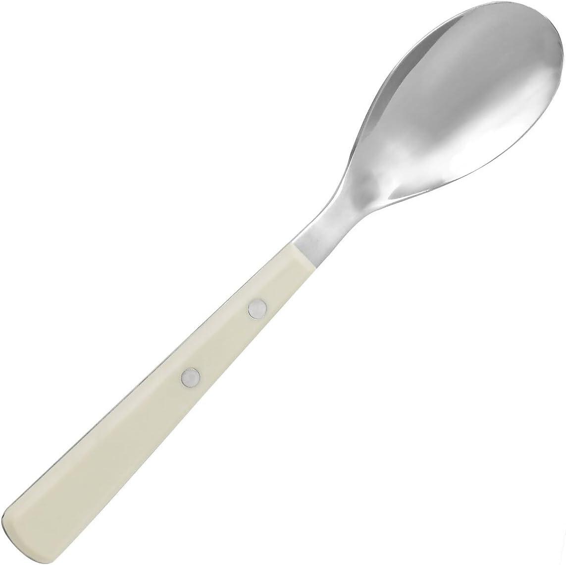 imageMartha Stewart Watercliffe 16 pc Flatware Set Stainless Steel wABS Handle Warm GreyWatercliffe Linen