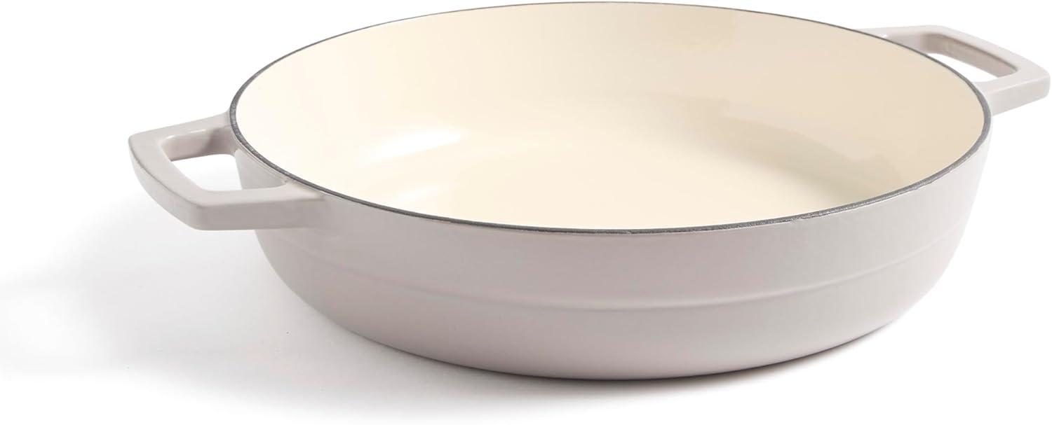 imageMartha by Martha Stewart 5 QT European Enameled Cast Iron Dutch Oven wLid CobblestoneCobblestone