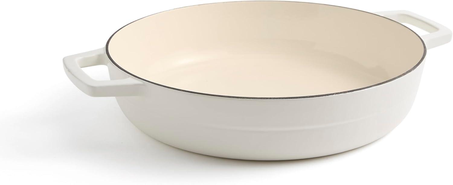 imageMartha by Martha Stewart 5 QT European Enameled Cast Iron Dutch Oven wLid CobblestoneCrescent Moon