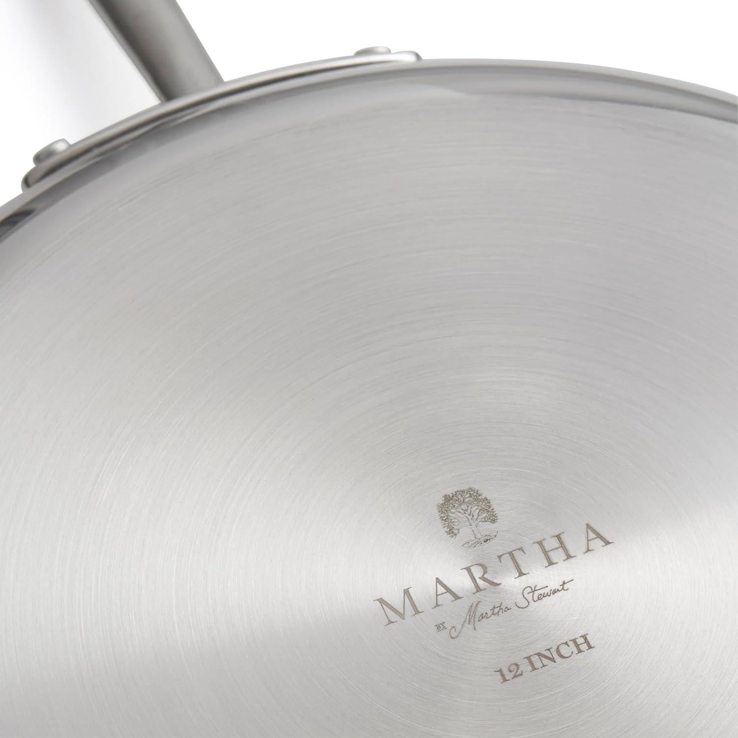 imageMartha by Martha Stewart Triply Stainless Steel 16 Roasting Pan wFlat RackStainless Steel