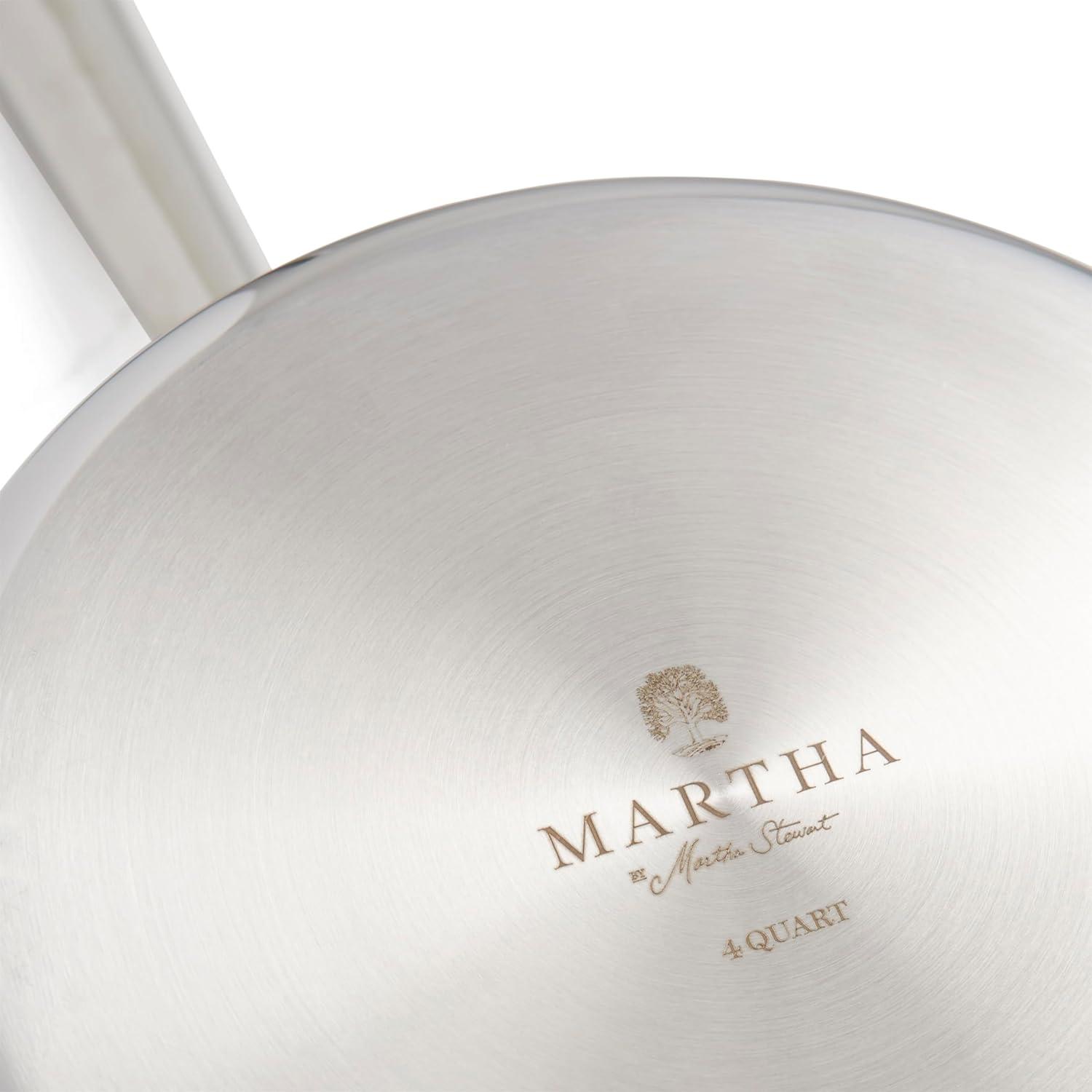 imageMartha by Martha Stewart Triply Stainless Steel 16 Roasting Pan wFlat RackStainless Steel