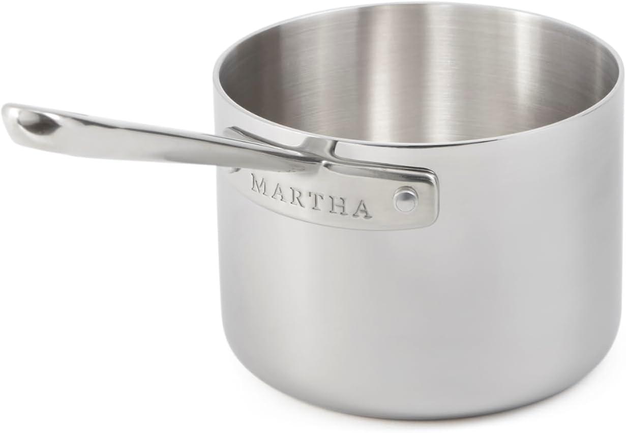 imageMartha by Martha Stewart Triply Stainless Steel 16 Roasting Pan wFlat RackStainless Steel