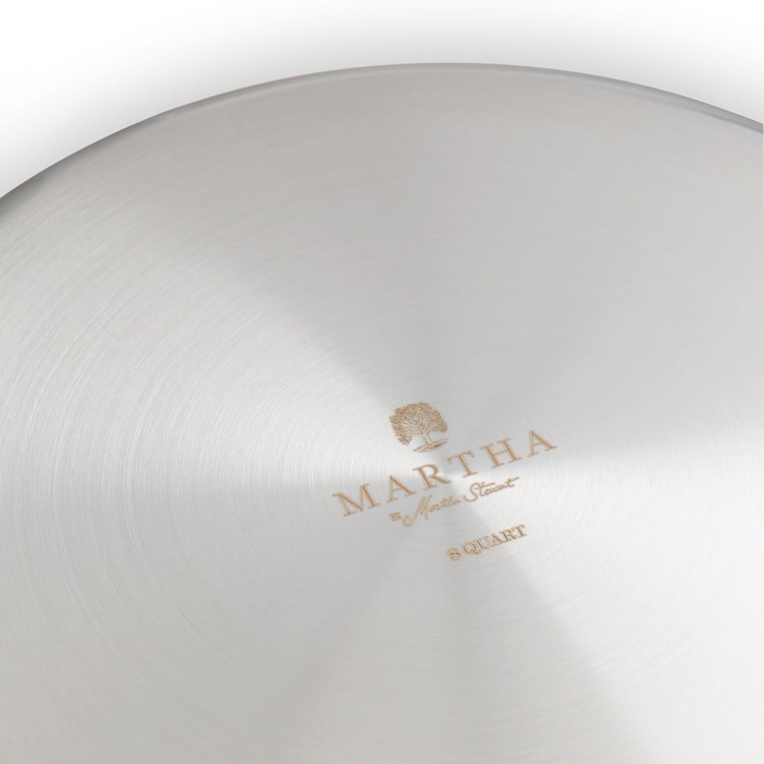 imageMartha by Martha Stewart Triply Stainless Steel 16 Roasting Pan wFlat RackStainless Steel