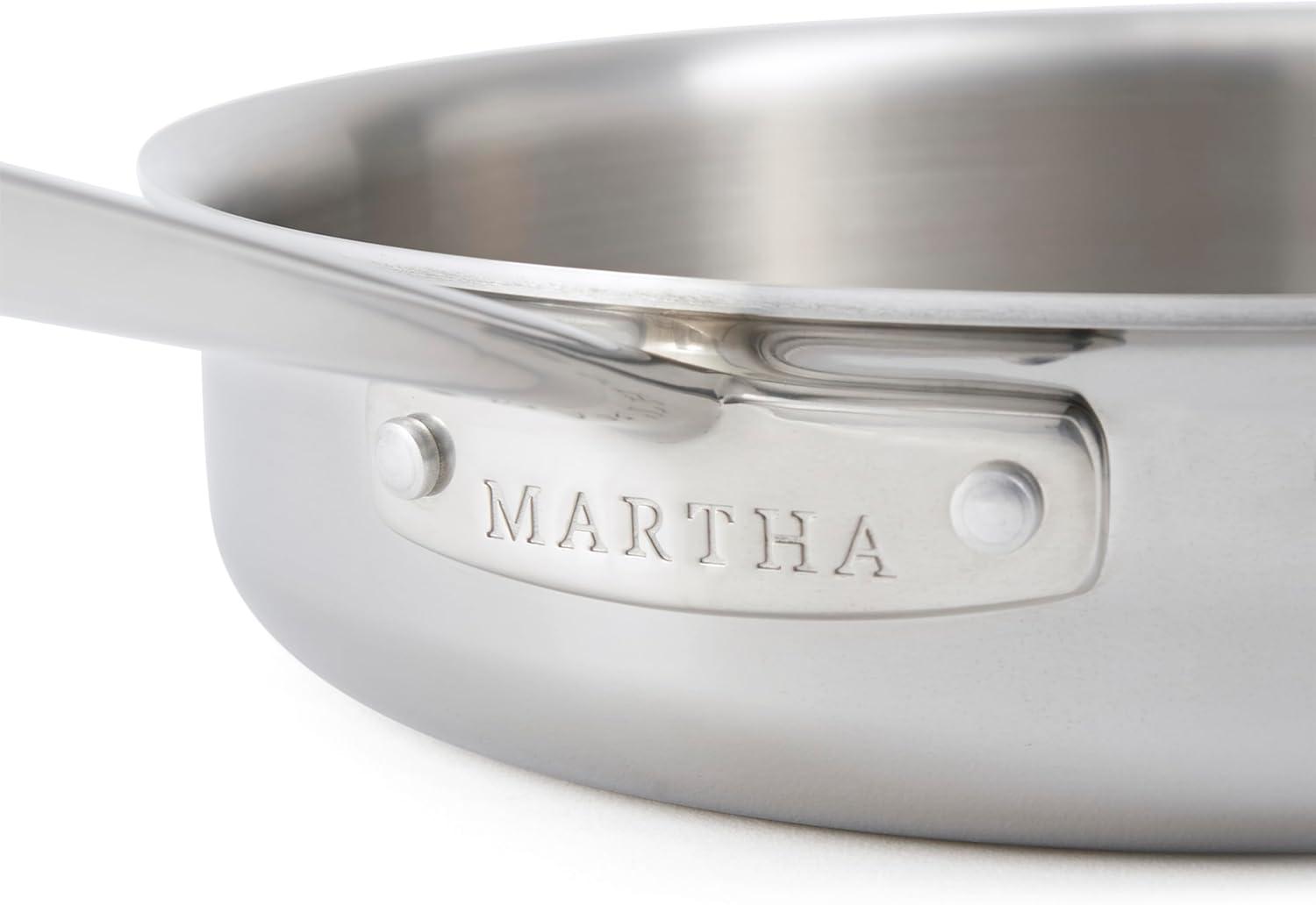 imageMartha by Martha Stewart Triply Stainless Steel 16 Roasting Pan wFlat RackStainless Steel