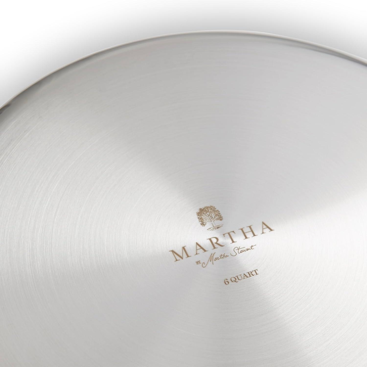 imageMartha by Martha Stewart Triply Stainless Steel 16 Roasting Pan wFlat RackStainless Steel