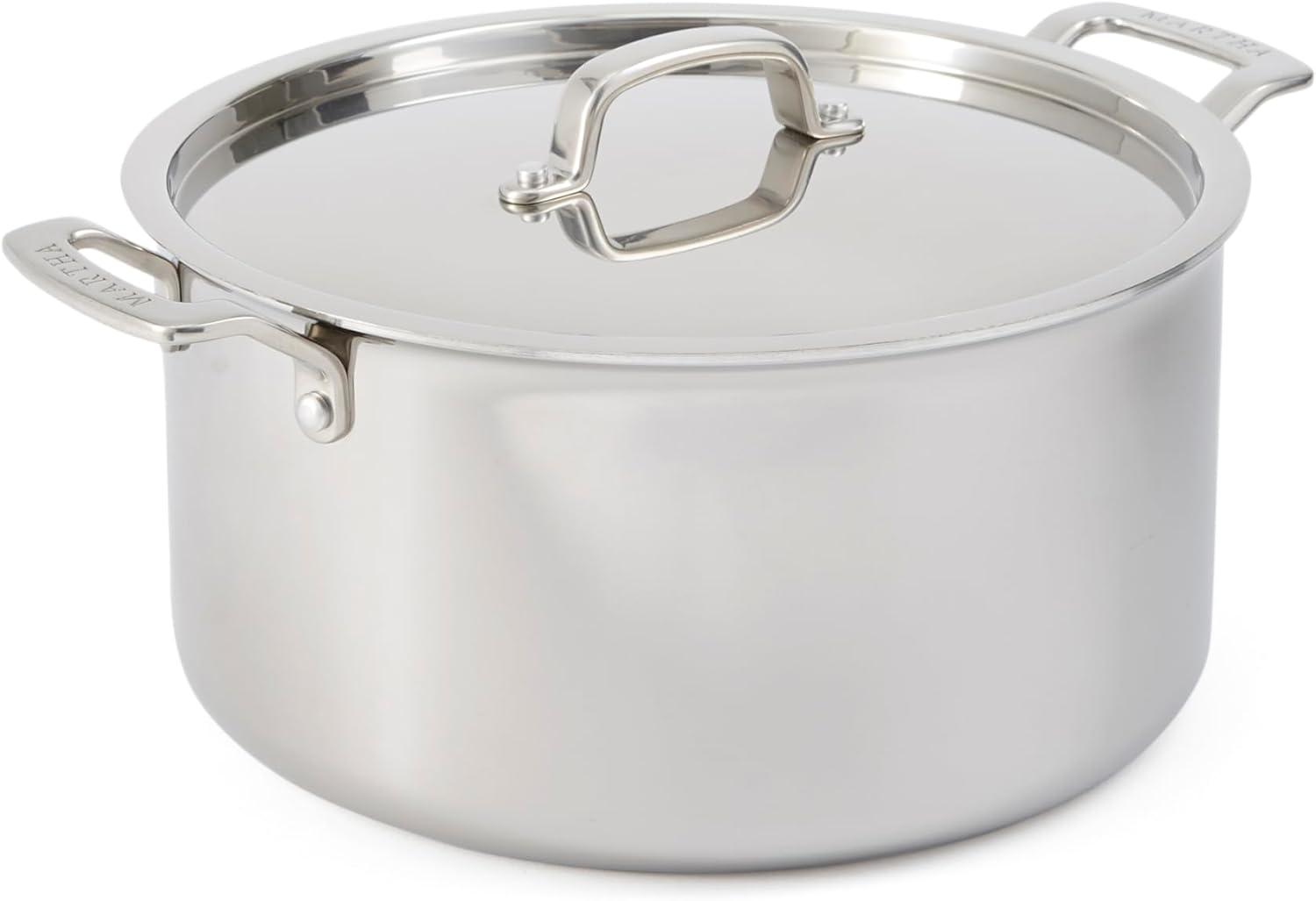 imageMartha by Martha Stewart Triply Stainless Steel 16 Roasting Pan wFlat RackStainless Steel