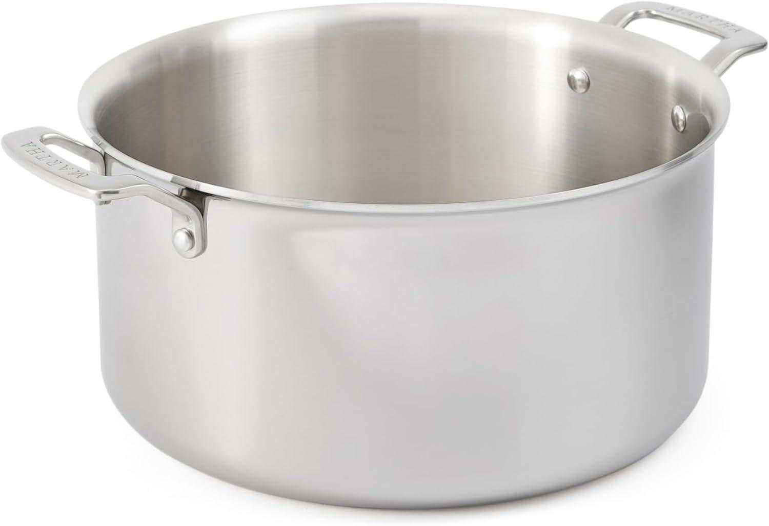 imageMartha by Martha Stewart Triply Stainless Steel 16 Roasting Pan wFlat RackStainless Steel