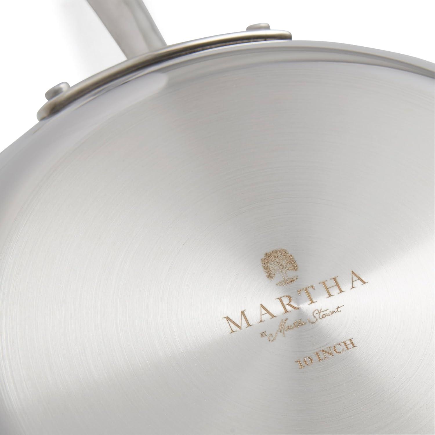 imageMartha by Martha Stewart Triply Stainless Steel 16 Roasting Pan wFlat RackStainless Steel
