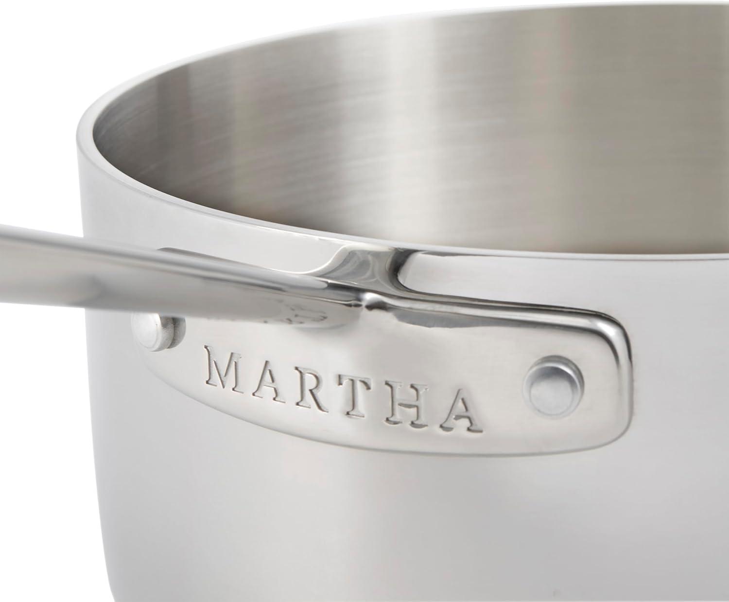 imageMartha by Martha Stewart Triply Stainless Steel 16 Roasting Pan wFlat RackStainless Steel
