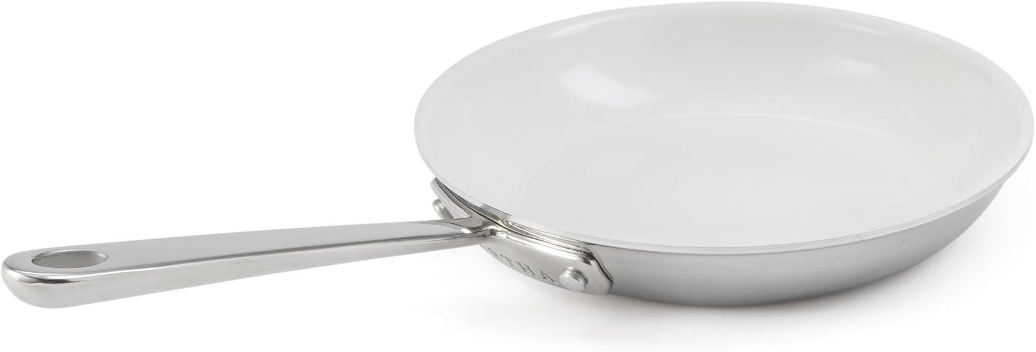 imageMartha by Martha Stewart Triply Stainless Steel 16 Roasting Pan wFlat RackStainless w Ceramic Interior