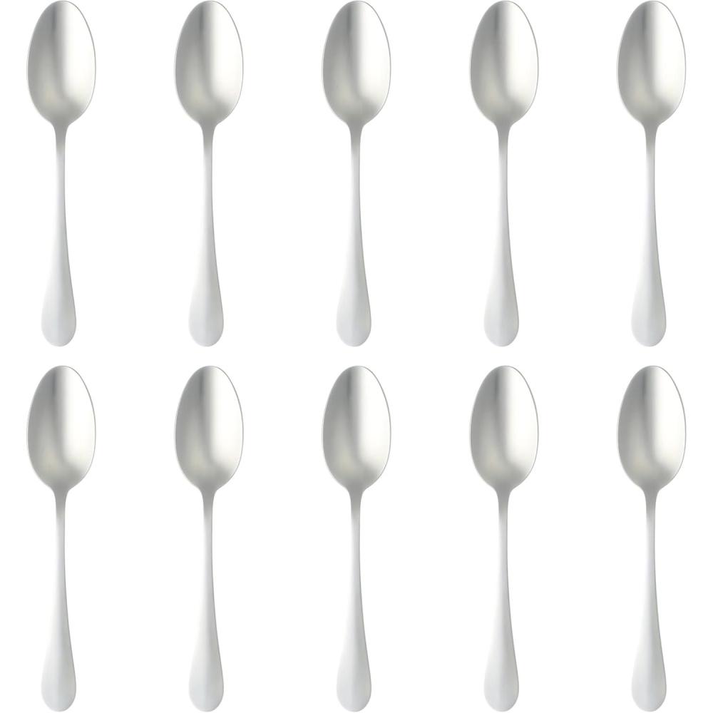imageMartha Stewart Watercliffe 16 pc Flatware Set Stainless Steel wABS Handle Warm GreyAlness Mirror Polish