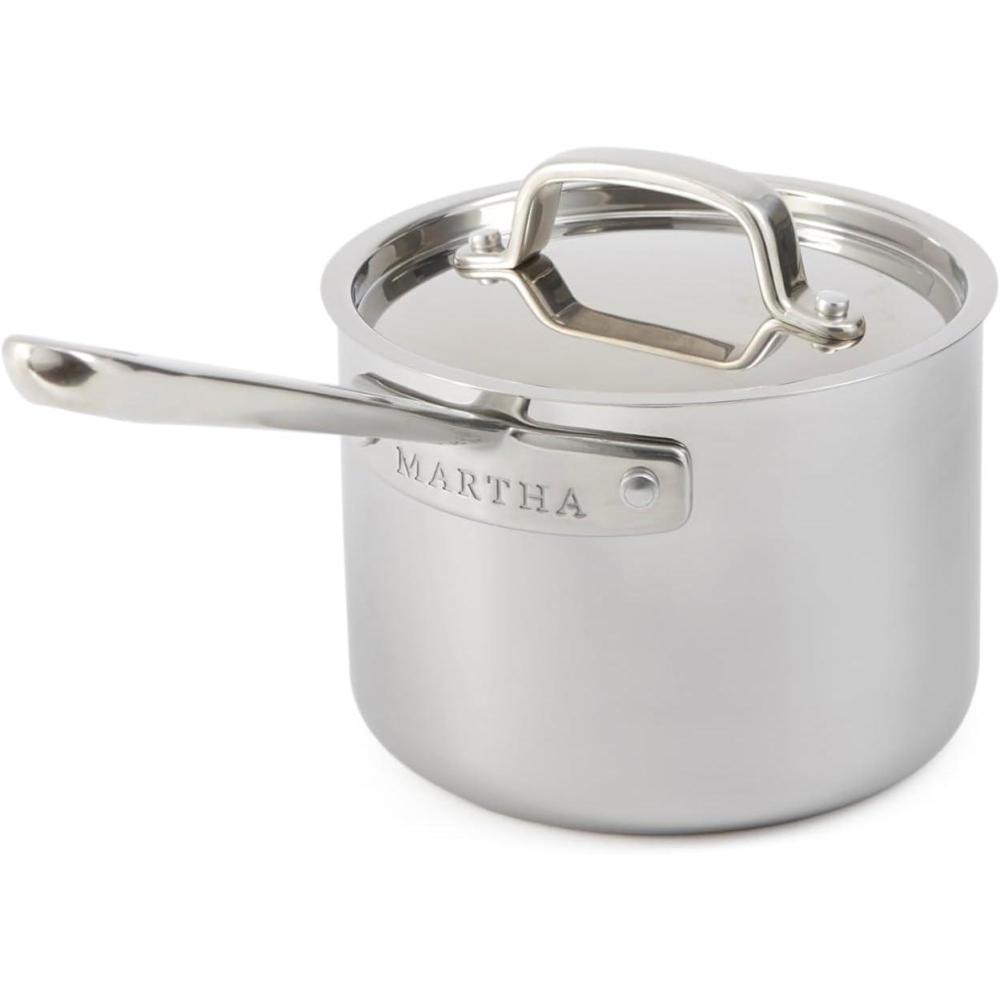 imageMartha by Martha Stewart Triply Stainless Steel 16 Roasting Pan wFlat RackStainless Steel