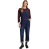 imageMartha Stewart Convertible Overall Denim Utility Jumpsuit Adjustable Cotton Workwear Stretch BibsDark Rinse