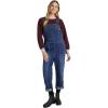 imageMartha Stewart Convertible Overall Denim Utility Jumpsuit Adjustable Cotton Workwear Stretch BibsVintage Wash