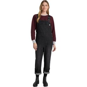 Martha Stewart Convertible Overall, Denim Utility Jumpsuit, Adjustable Cotton Workwear, Stretch Bibs(Black Wash)