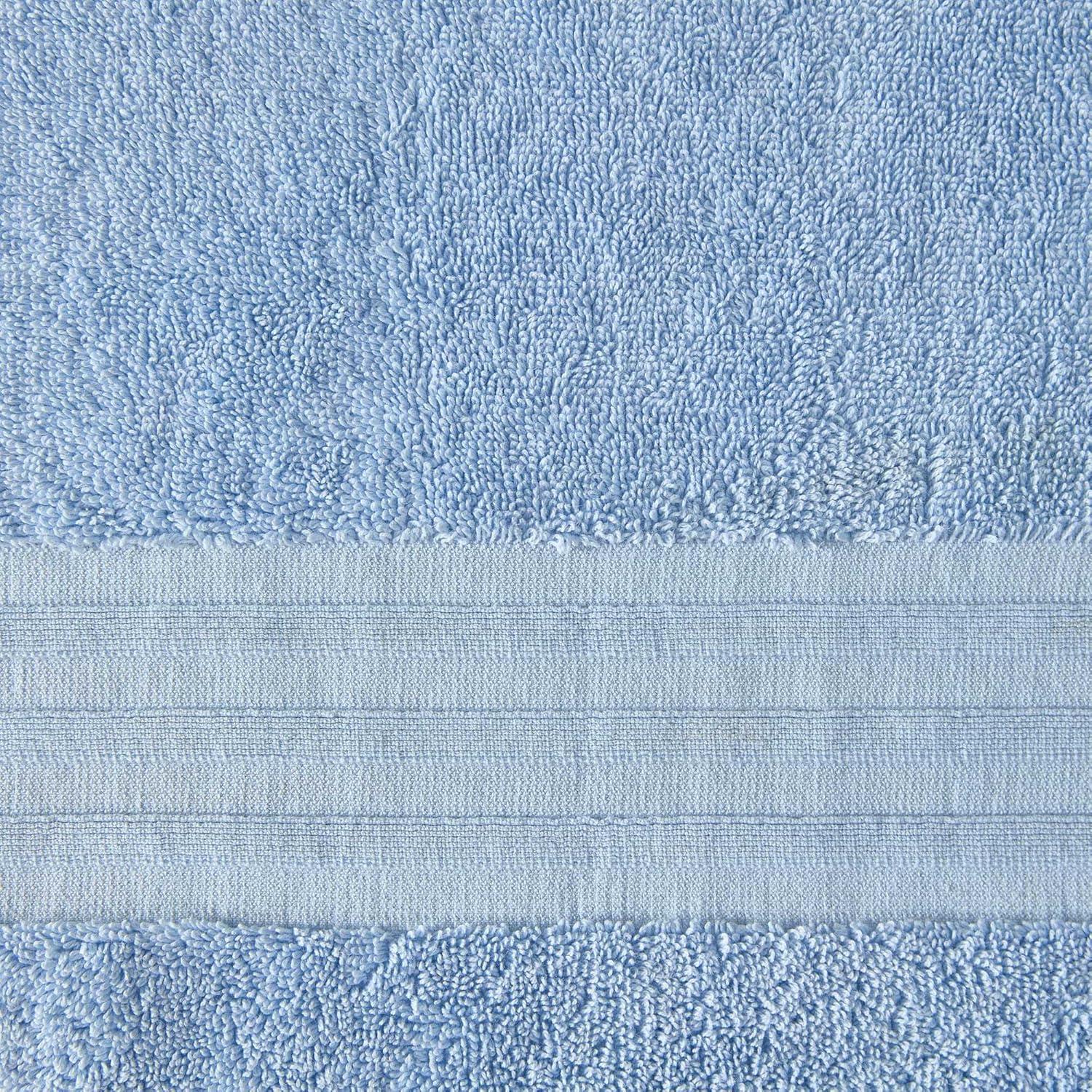imageMartha Stewart Bath Towels Soft amp Absorbent 100 Cotton Towels Plush 700 GSM 6Piece Bathroom Towel Set with Textured Dobby Weave Skyland Manor BeigeSkyland Manor Blue