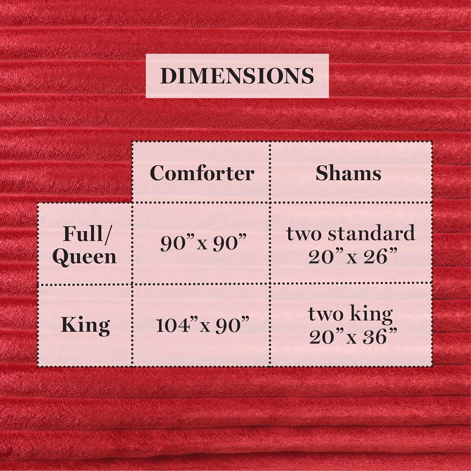 imageMartha Stewart Queen Comforter Set Naturally Soft CottonRich Jacquard Bedding wMatching Pillowcases Textured 3 Piece Bed Set Garden Trellis WhiteDark Red