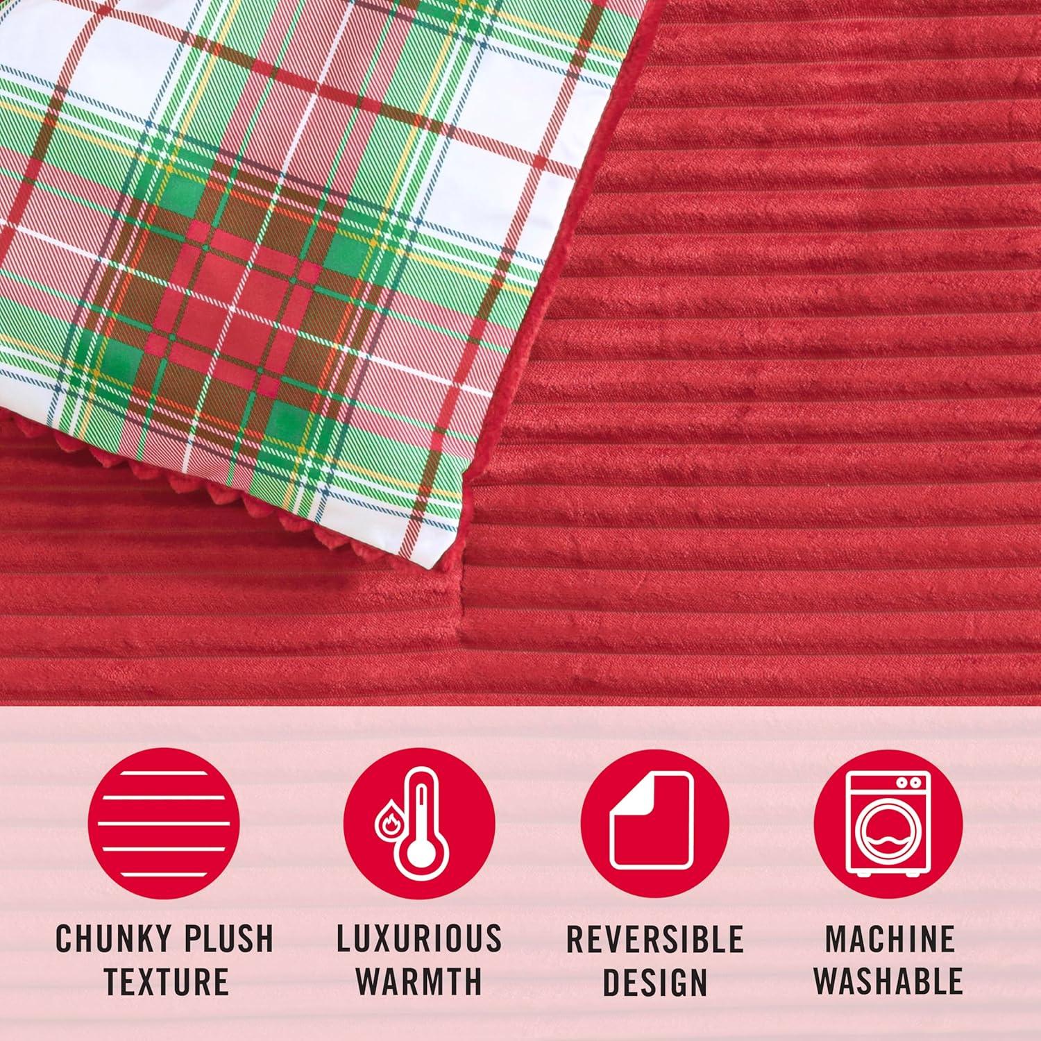 imageMartha Stewart Queen Comforter Set Naturally Soft CottonRich Jacquard Bedding wMatching Pillowcases Textured 3 Piece Bed Set Garden Trellis WhiteDark Red