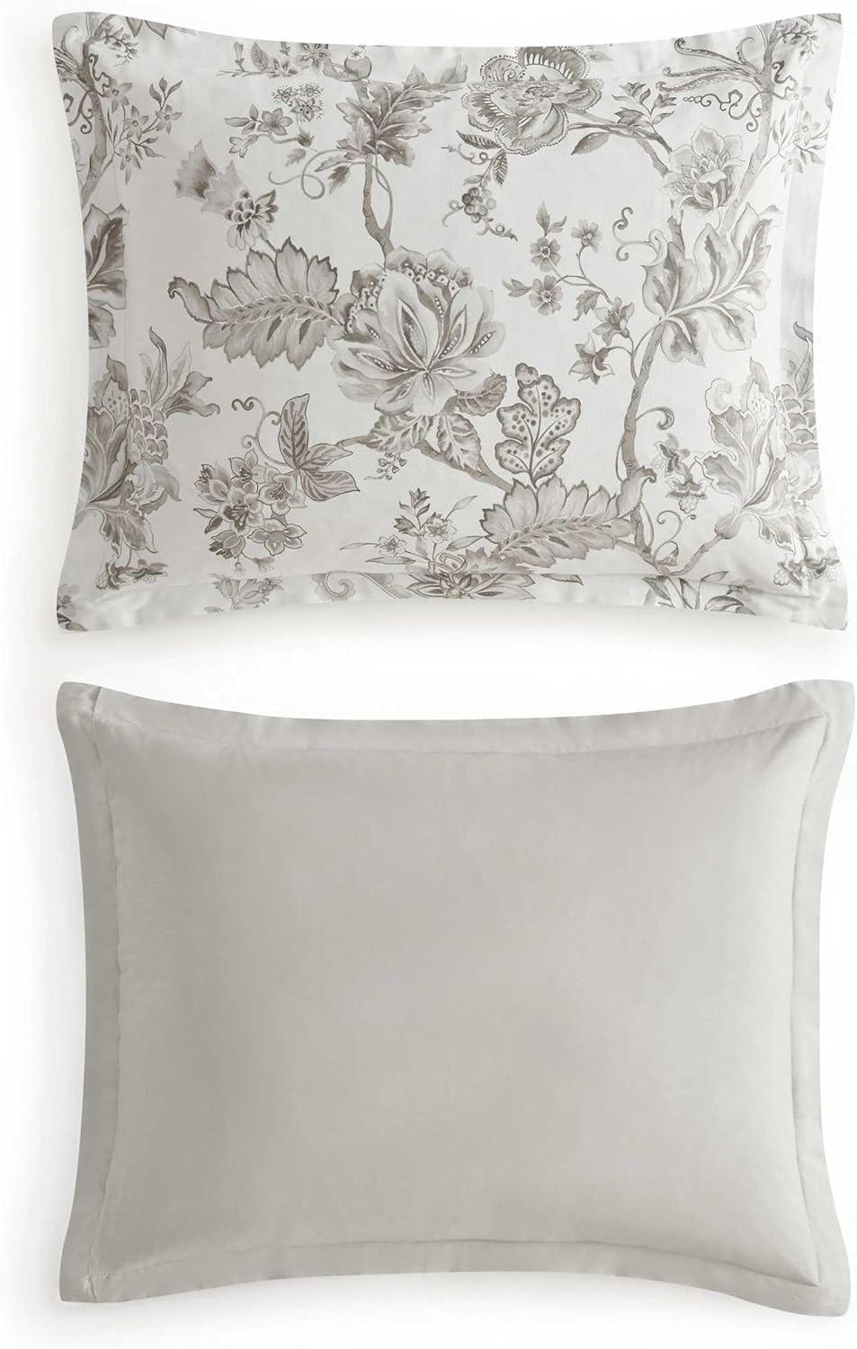 imageMartha Stewart Queen Duvet Cover Set Crisp amp Smooth Bedding with a Cotton Percale Lightweight Feel Reversible 3 Piece Bed Set with Matching Pillowcases Simple Scallop PinkSophia Stripe Blue