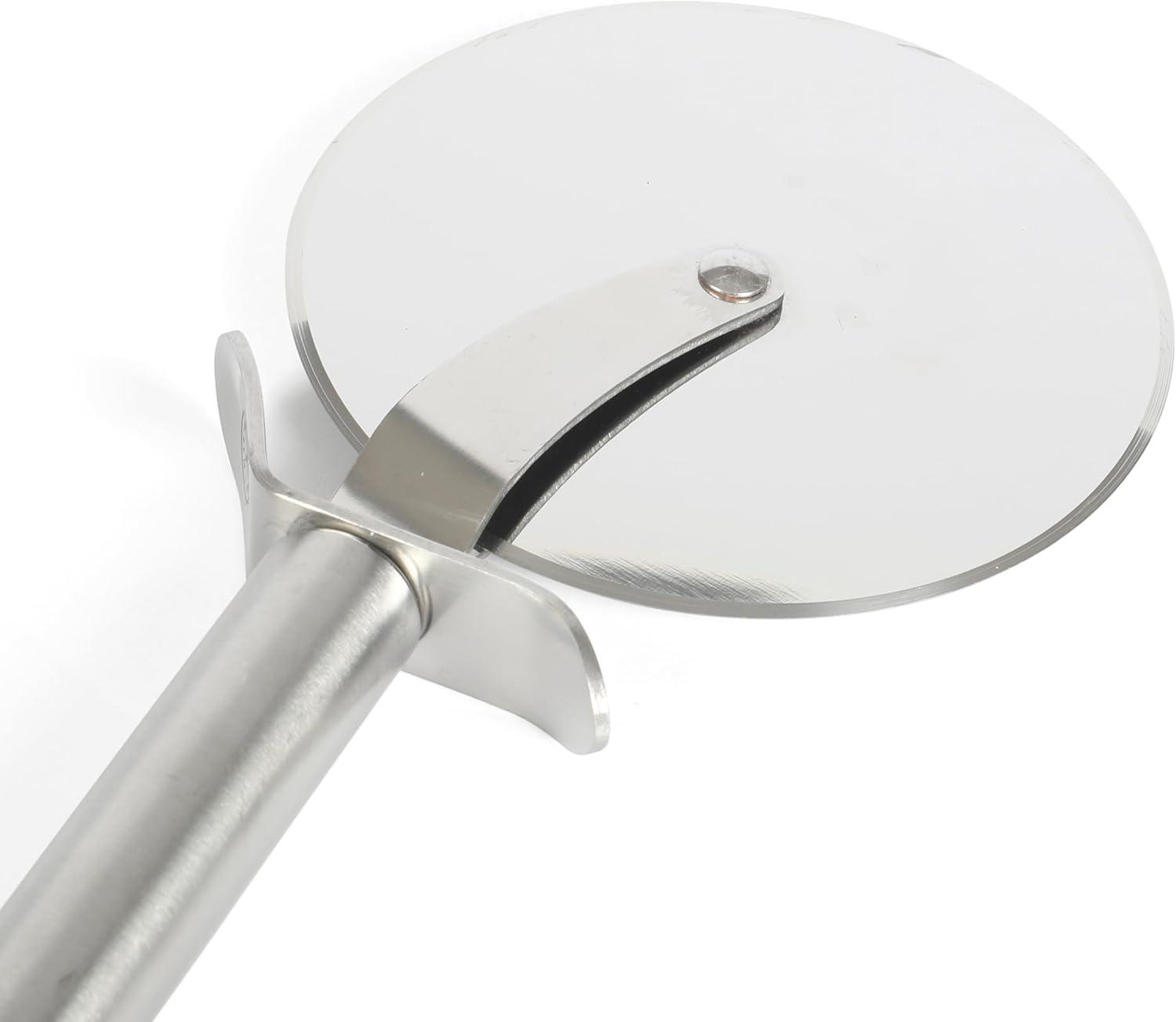 imageMartha Stewart Richburn 4Inch Professional Stainless Steel Pizza Cutter Sharp and Durable Kitchen Tool for Easy Slicing