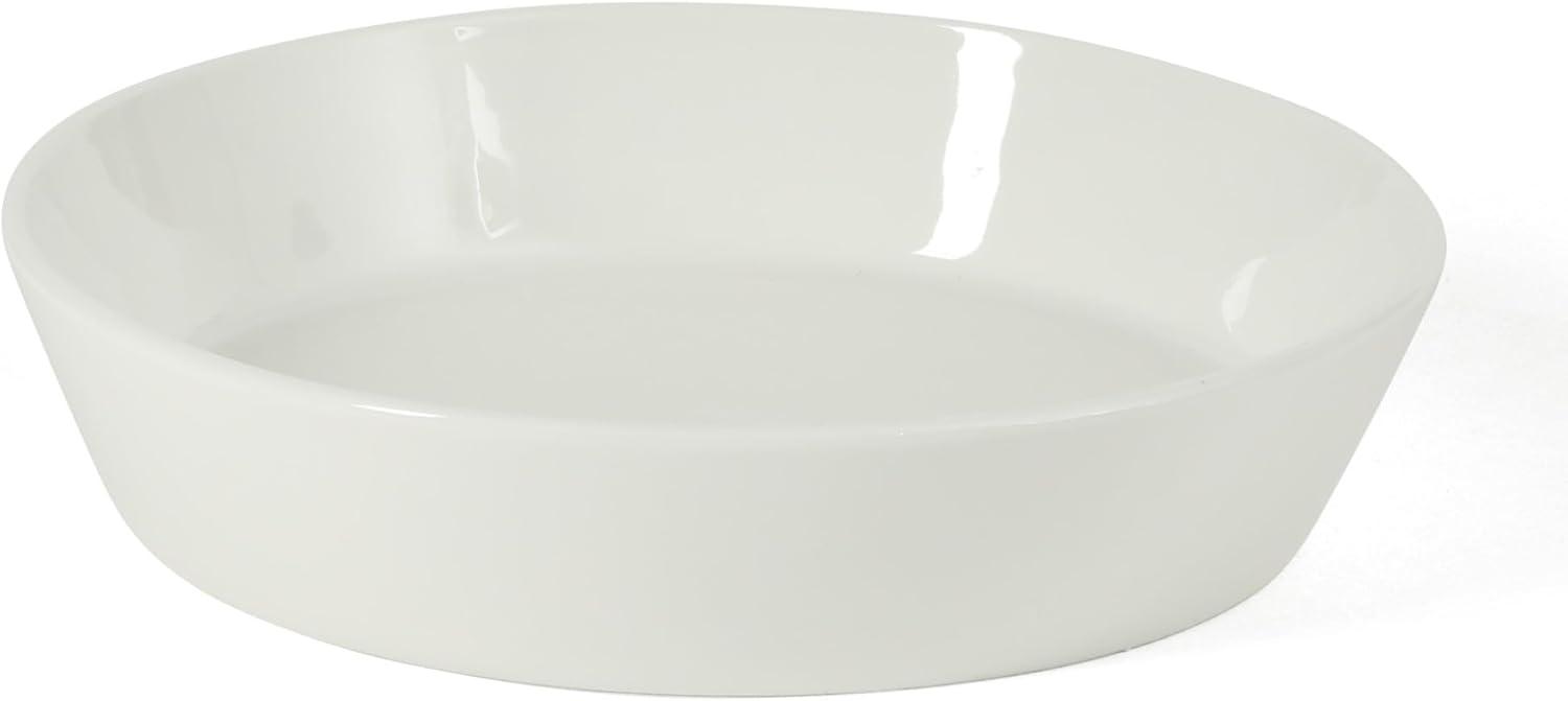 imageMartha Stewart Selma Chip amp Scratch Resistant Dinnerware Set Service for 4 16pcs White Plates and Bowls Durable Dishwasher and Microwave Safe Dishes Set for Everyday UseWhite Pasta Bowls
