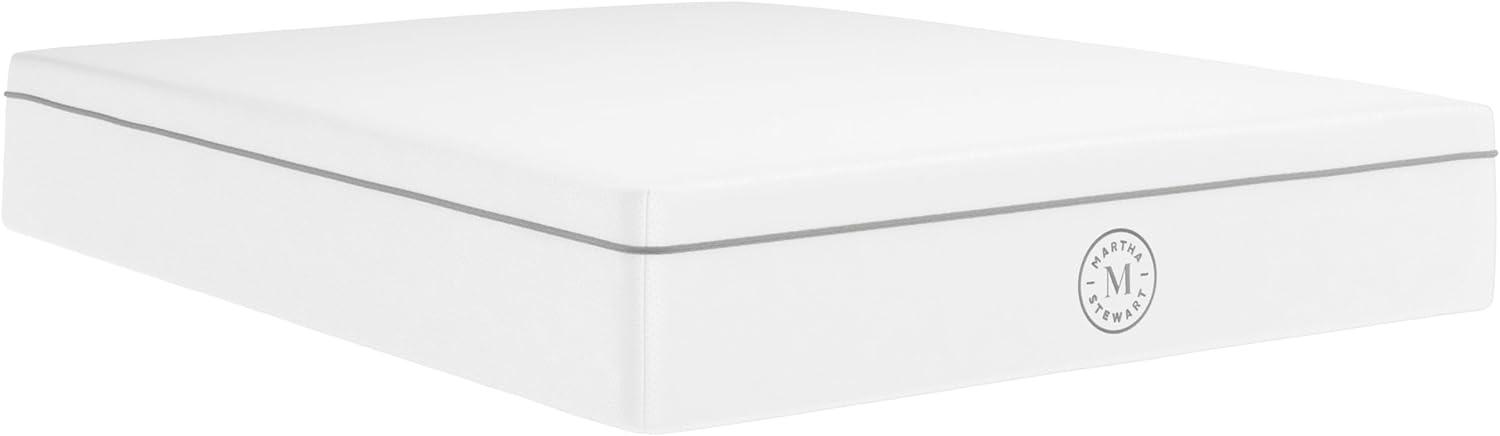 imageMartha Stewart SleepComplete Queen Mattress in a Box MediumFirm Pocket Spring and Foam Hybrid Mattress DualAction Cooling 5Zones Coolweave Cover12 WhiteQueen