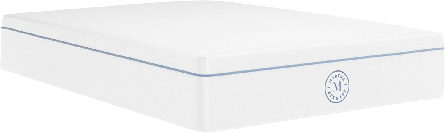 imageMartha Stewart SleepComplete Queen Mattress in a Box MediumFirm Pocket Spring and Foam Hybrid Mattress DualAction Cooling 5Zones Coolweave Cover12 WhiteFull
