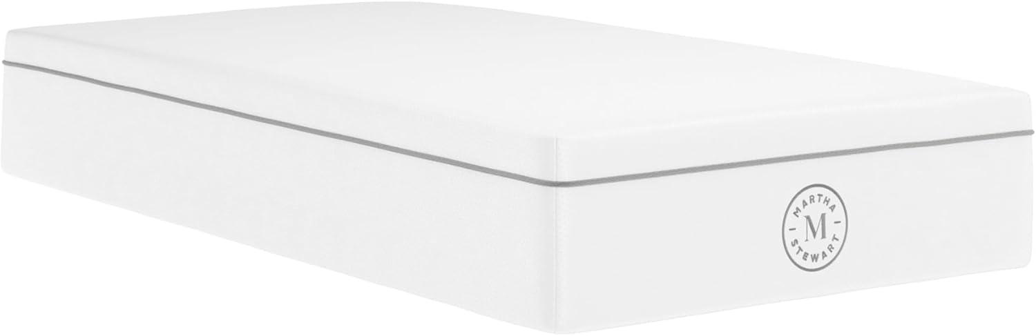 imageMartha Stewart SleepComplete Queen Mattress in a Box MediumFirm Pocket Spring and Foam Hybrid Mattress DualAction Cooling 5Zones Coolweave Cover12 WhiteTwin
