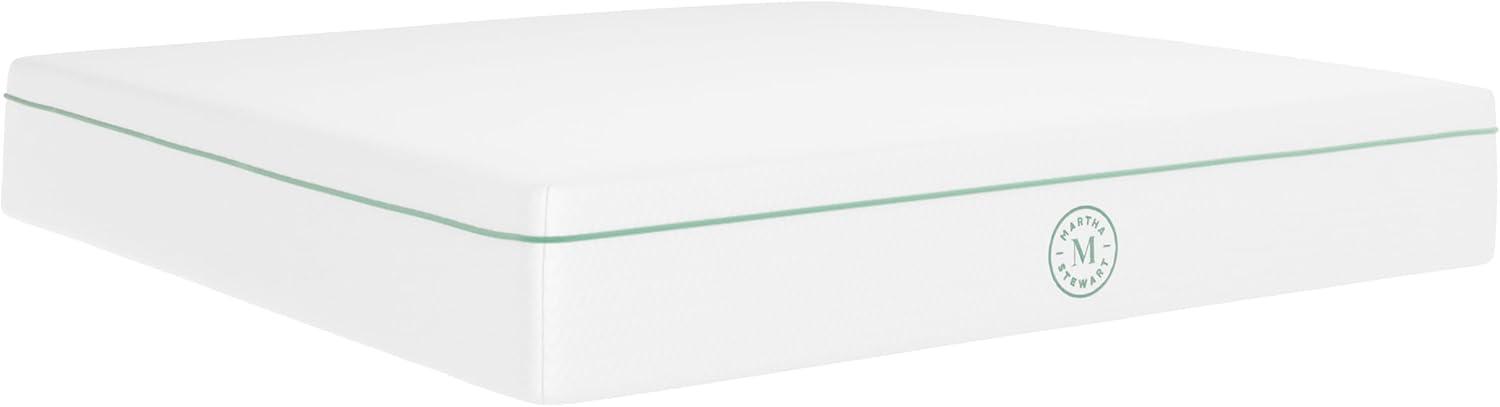 imageMartha Stewart SleepComplete Queen Mattress in a Box MediumFirm TripleAction Cooling Gel Memory Foam Mattress Removable Coolweave Jacquard Cover 12 WhiteKing