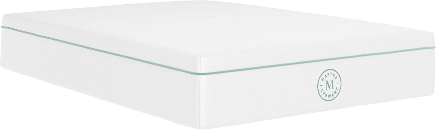 imageMartha Stewart SleepComplete Queen Mattress in a Box MediumFirm TripleAction Cooling Gel Memory Foam Mattress Removable Coolweave Jacquard Cover 12 WhiteFull