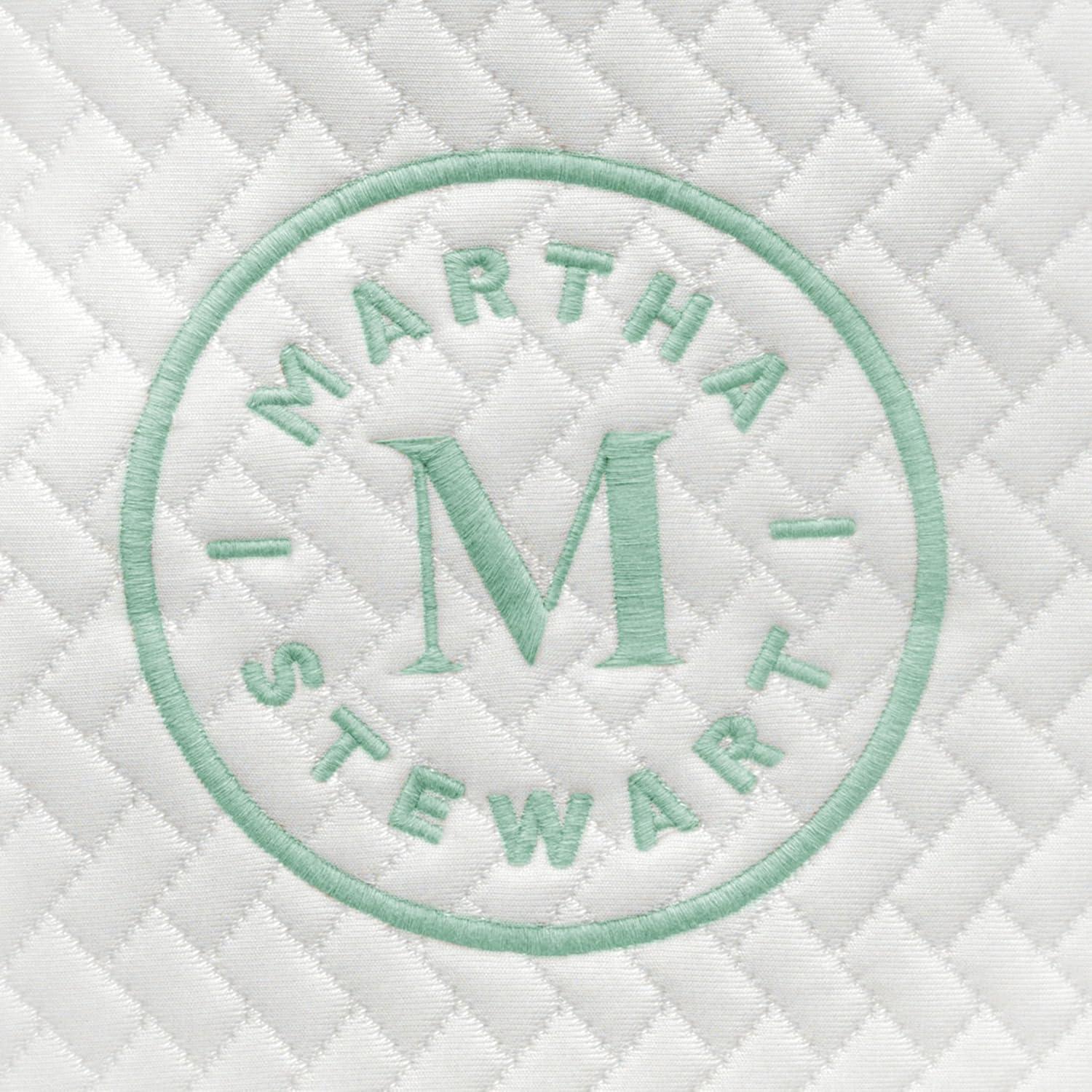 imageMartha Stewart SleepComplete Queen Mattress in a Box MediumFirm TripleAction Cooling Gel Memory Foam Mattress Removable Coolweave Jacquard Cover 12 WhiteKing