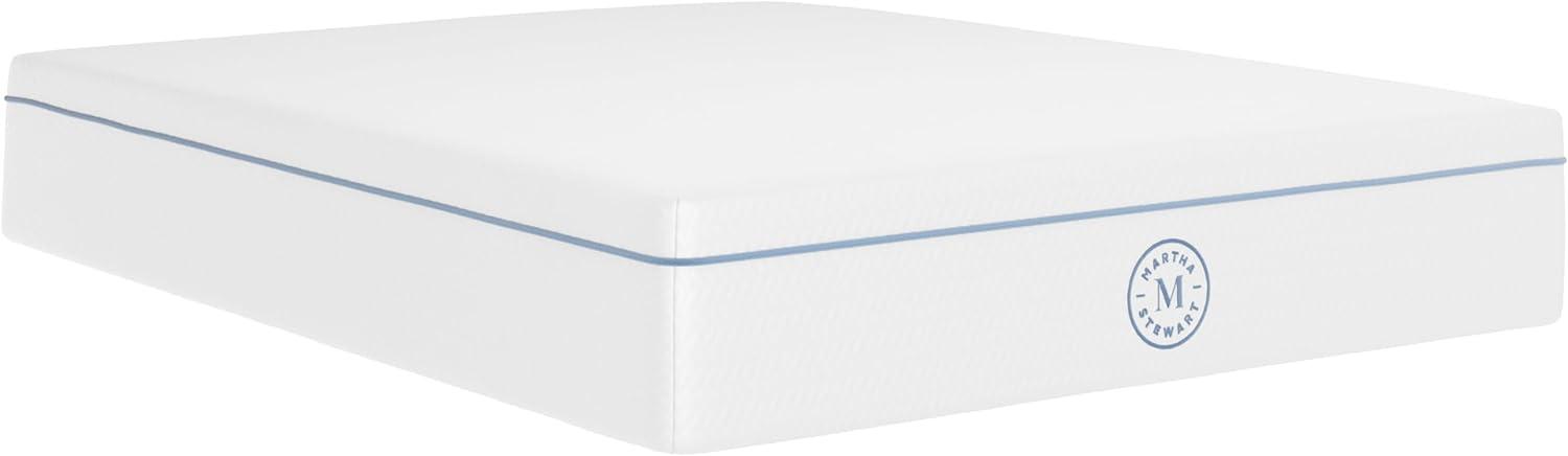 imageMartha Stewart SleepComplete Queen Mattress in a Box MediumFirm TripleAction Cooling Gel Memory Foam Mattress Removable Coolweave Jacquard Cover 12 WhiteQueen