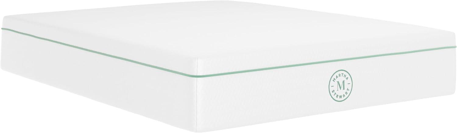 imageMartha Stewart SleepComplete Queen Mattress in a Box MediumFirm TripleAction Cooling Gel Memory Foam Mattress Removable Coolweave Jacquard Cover 12 WhiteQueen