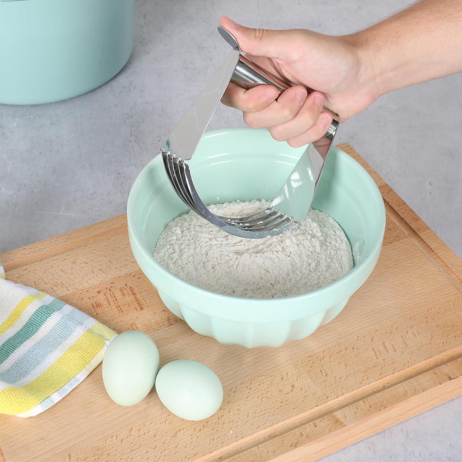 imageMartha Stewart Sprucedale Stainless Steel Professional Dough and Pastry Blender