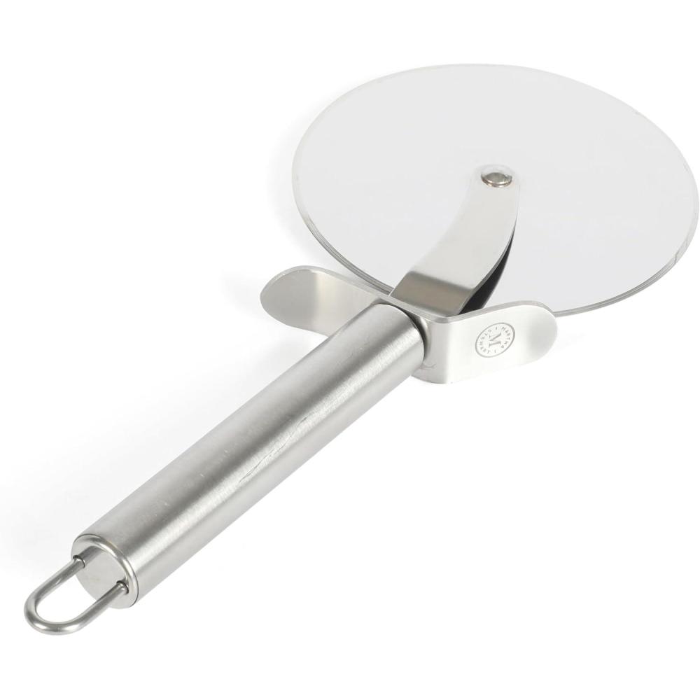 imageMartha Stewart Richburn 4Inch Professional Stainless Steel Pizza Cutter Sharp and Durable Kitchen Tool for Easy Slicing