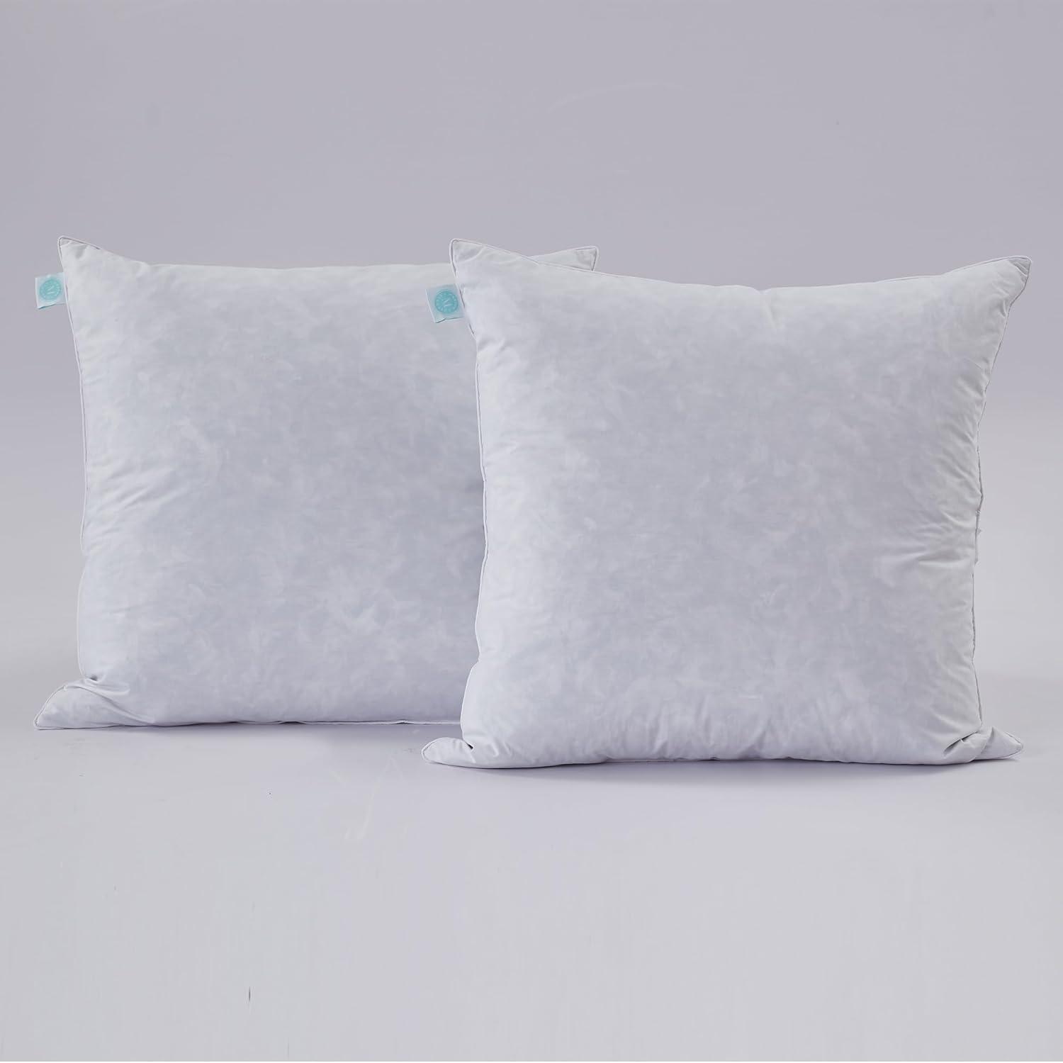 imageMARTHA STEWART Square Couch and Bed Decorative Pillows 2 Pack Throw Insert for CoversEuro Size 26 x2620X20Pack of 2