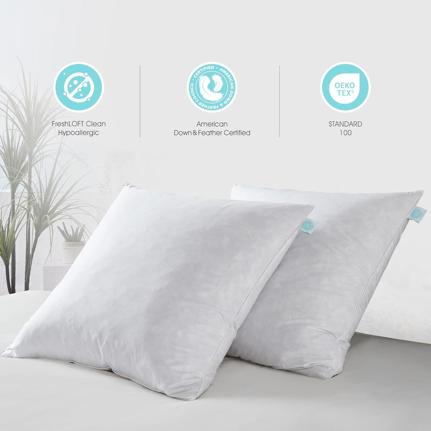 imageMARTHA STEWART Square Couch and Bed Decorative Pillows 2 Pack Throw Insert for CoversEuro Size 26 x2620X20Pack of 2