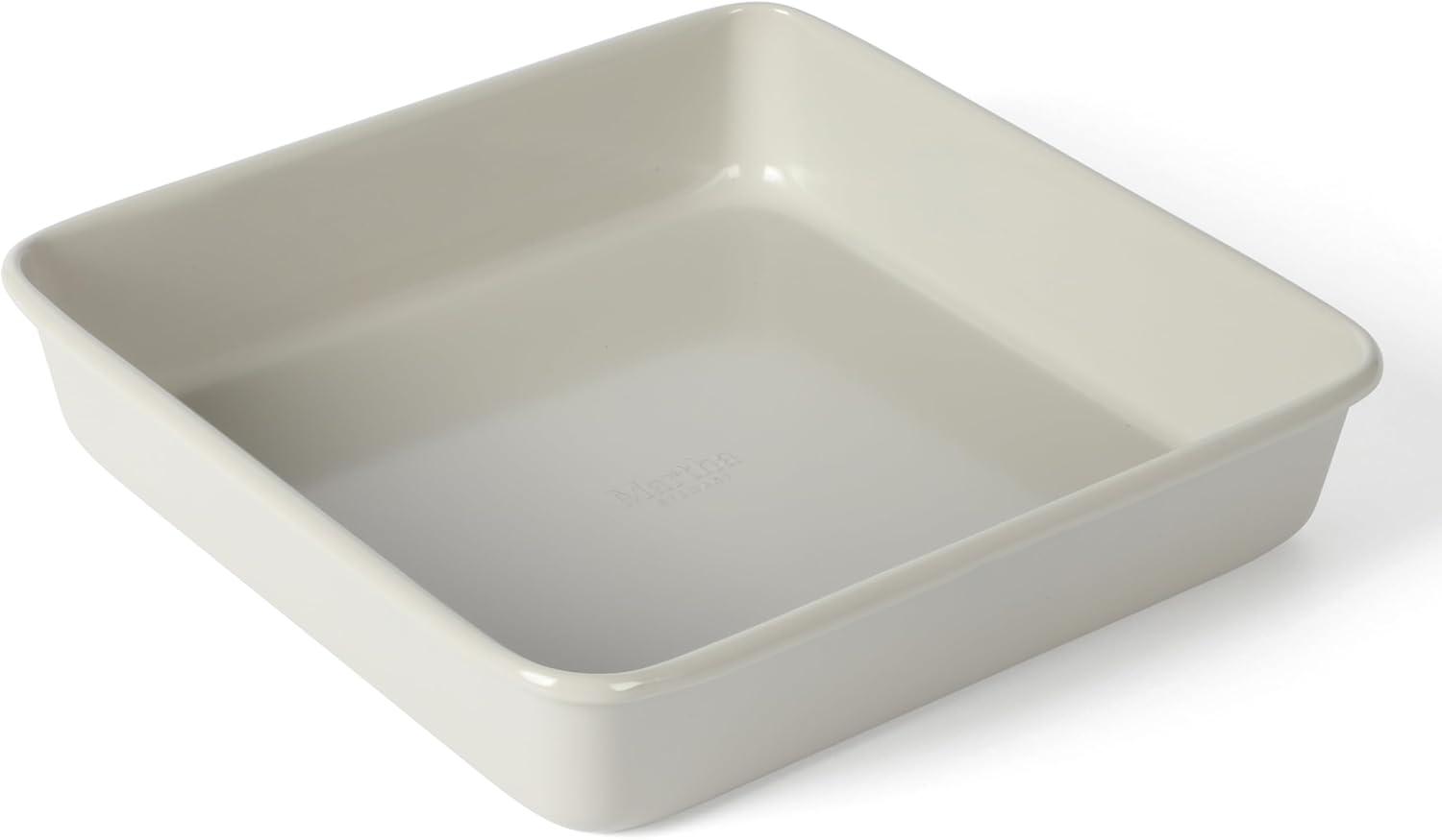 imageMartha Stewart Gallen 9Inch Nonstick Carbon Steel Loaf Pan Teal Durable Bakeware for Even Baking and Easy ReleaseCool Gray