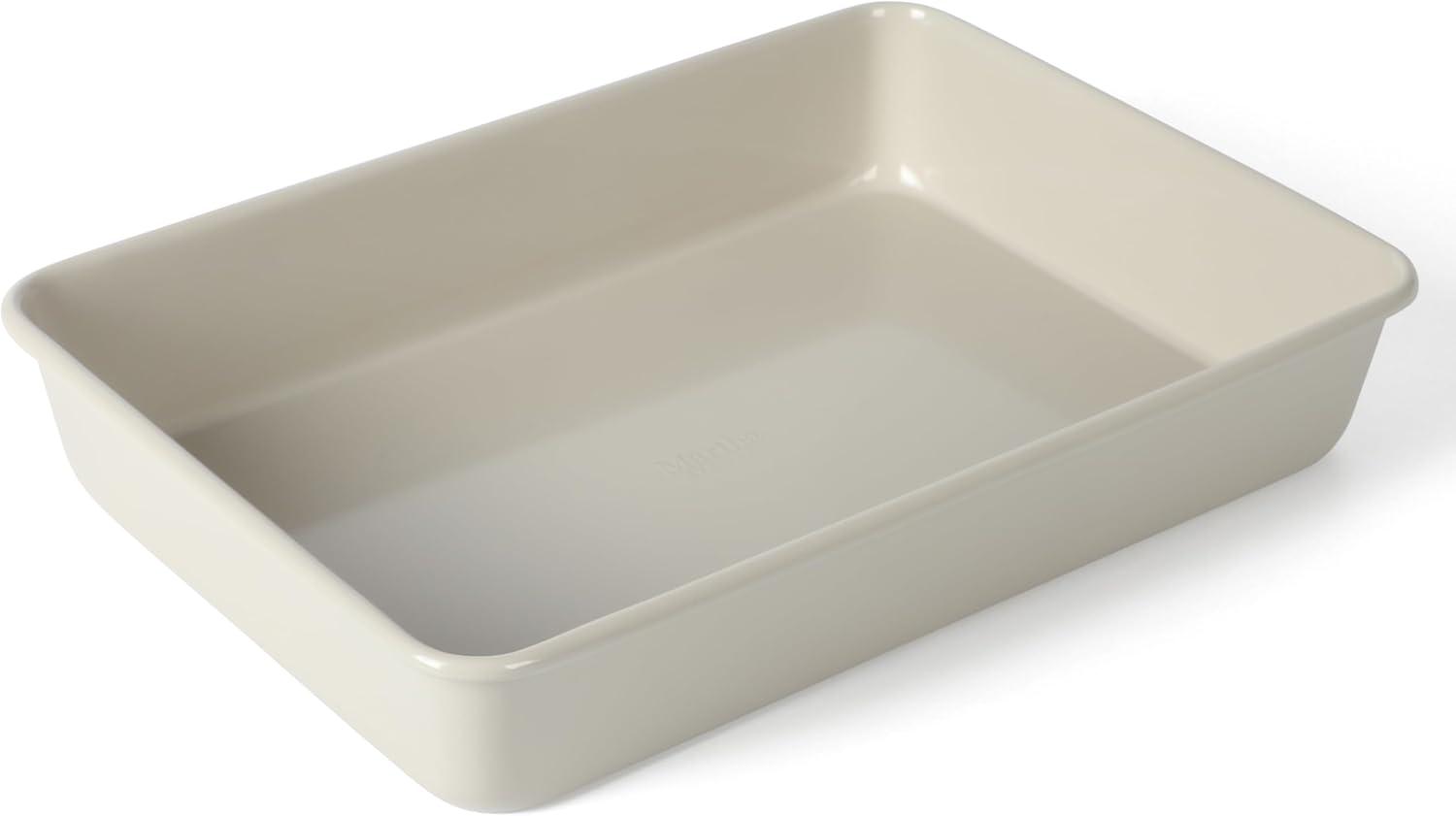 imageMartha Stewart Gallen 9Inch Nonstick Carbon Steel Loaf Pan Teal Durable Bakeware for Even Baking and Easy ReleaseCool Gray
