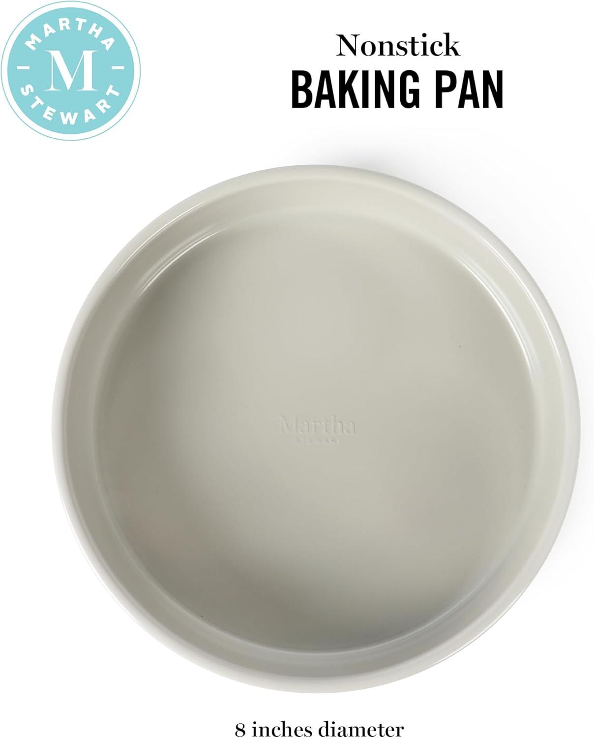imageMartha Stewart Gallen 9Inch Nonstick Carbon Steel Loaf Pan Teal Durable Bakeware for Even Baking and Easy ReleaseCool Gray