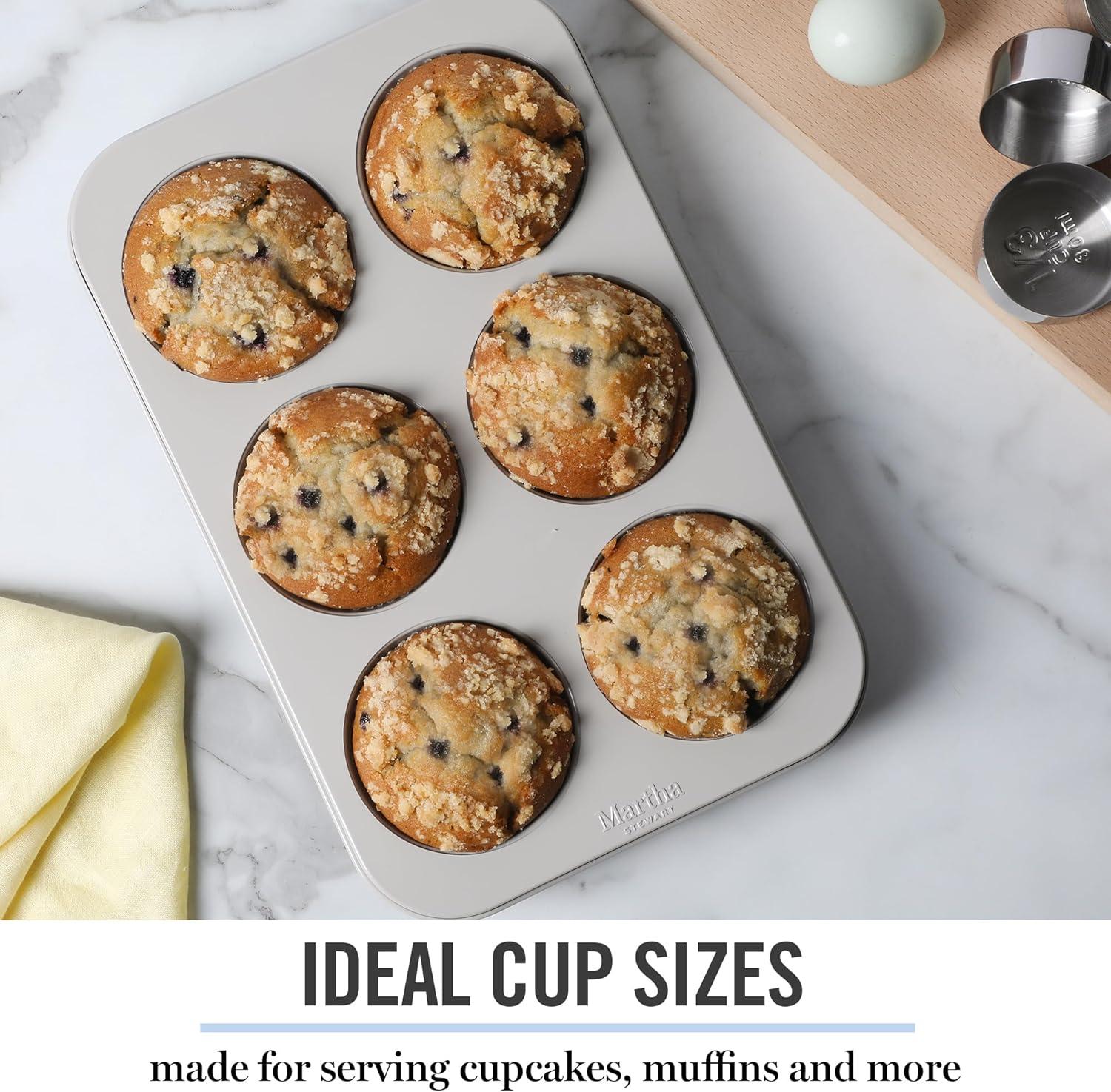 imageMartha Stewart Gallen 9Inch Nonstick Carbon Steel Loaf Pan Teal Durable Bakeware for Even Baking and Easy ReleaseCool Gray