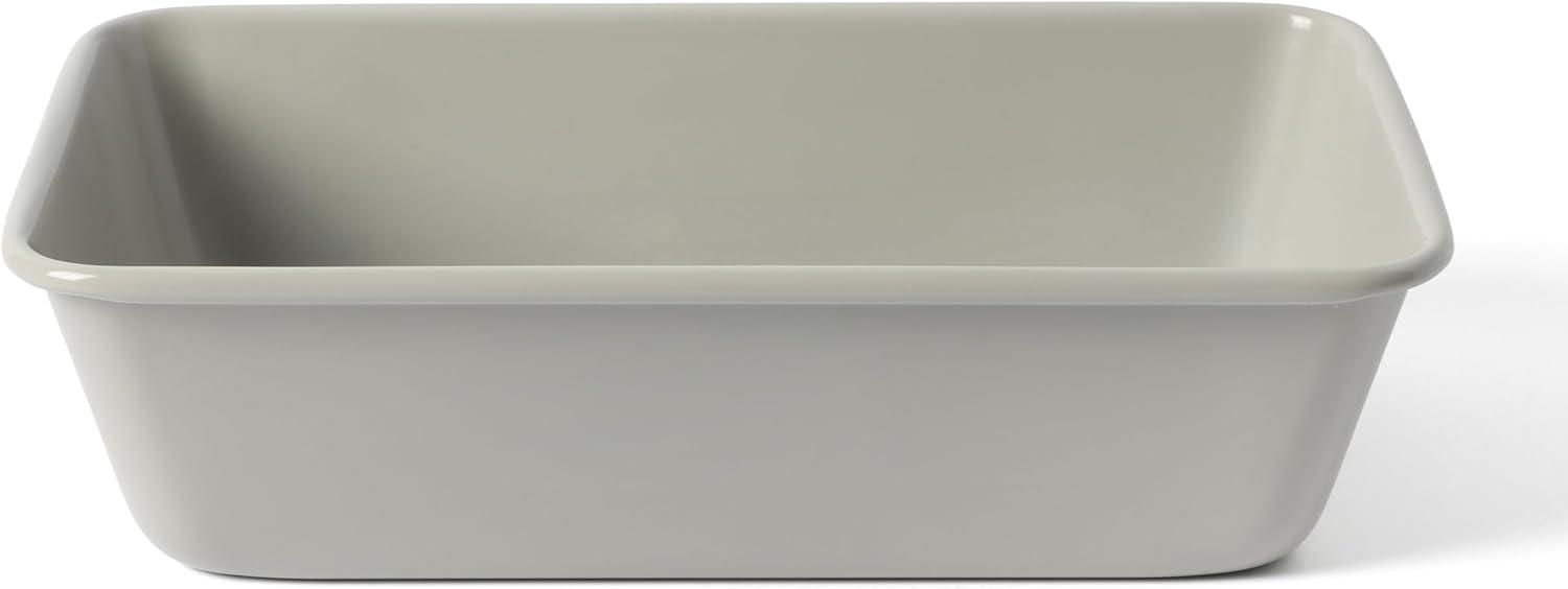 imageMartha Stewart Gallen 9Inch Nonstick Carbon Steel Loaf Pan Teal Durable Bakeware for Even Baking and Easy ReleaseCool Gray