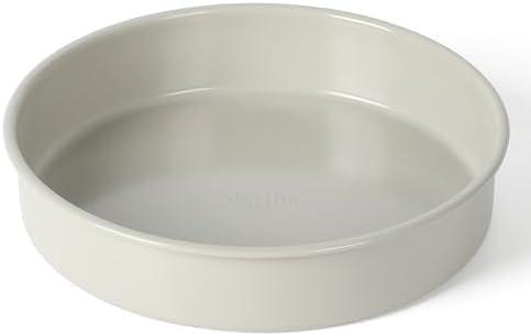 imageMartha Stewart Gallen 9Inch Nonstick Carbon Steel Loaf Pan Teal Durable Bakeware for Even Baking and Easy ReleaseCool Gray