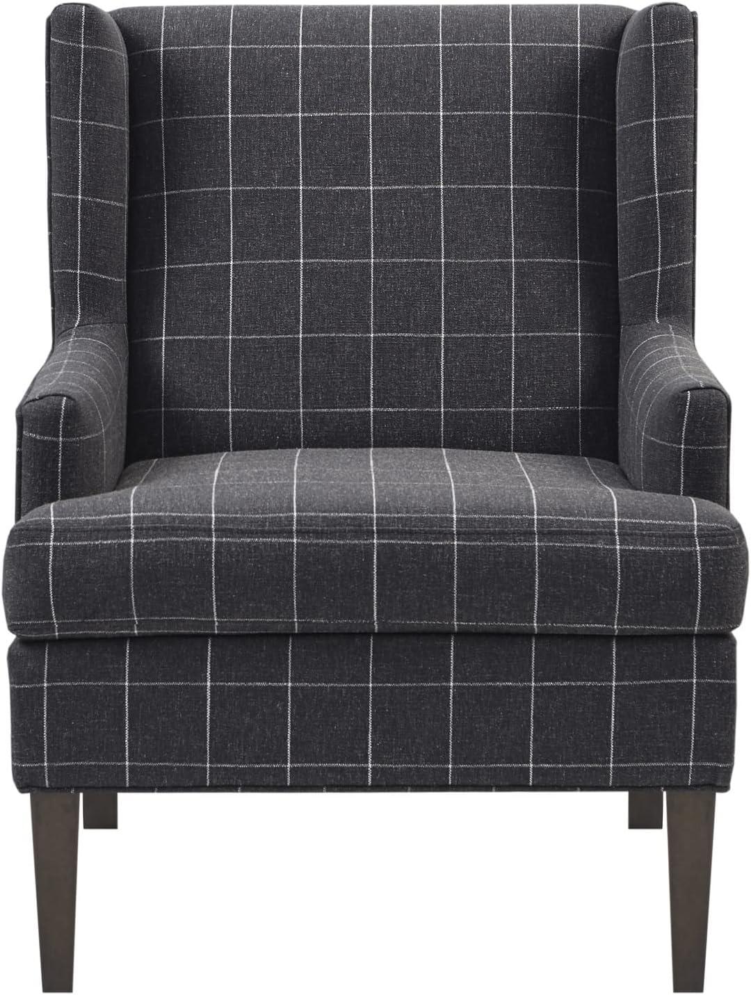 imageMartha Stewart Upholsterd Accent Chair Living Room Furniture Modern Design Leisurely Resting Comfortable Foam Seat Cushion Bedroom Lounge Sophisticated 2875 W x 31 D x 375 H CharcoalCharcoal