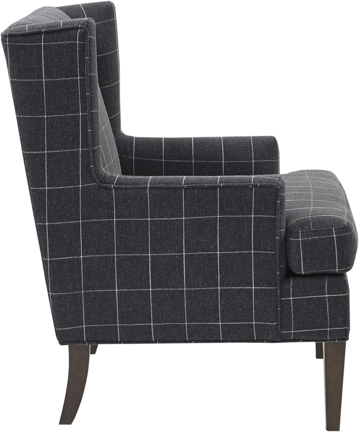 imageMartha Stewart Upholsterd Accent Chair Living Room Furniture Modern Design Leisurely Resting Comfortable Foam Seat Cushion Bedroom Lounge Sophisticated 2875 W x 31 D x 375 H CharcoalCharcoal