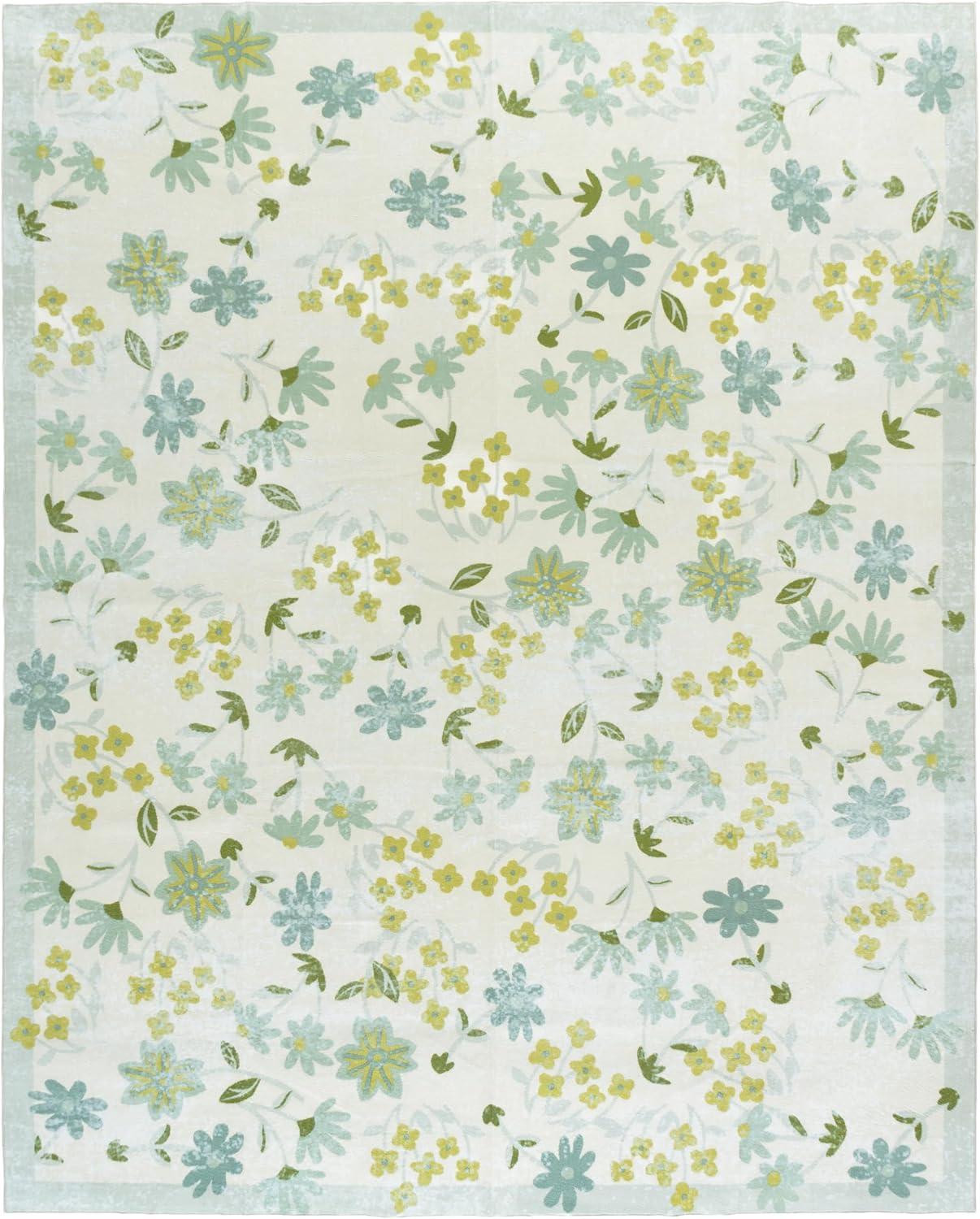 imageMartha Stewart x SAFAVIEH Machine Washable Area Rug Collection 5 x 8 Beige amp Light Green Slip Resistant amp Easy Cleaning Ideal for Ideal for Living Room Bedroom Dining Space MSRW189BBeigeLight Green