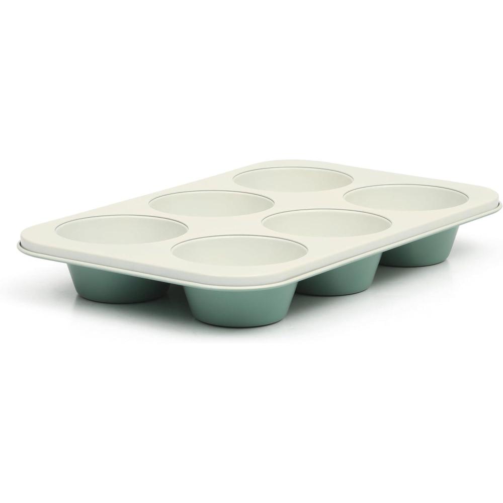 imageMartha Stewart Gallen 9Inch Nonstick Carbon Steel Loaf Pan  Teal Durable Bakeware for Even Baking and Easy ReleaseTeal
