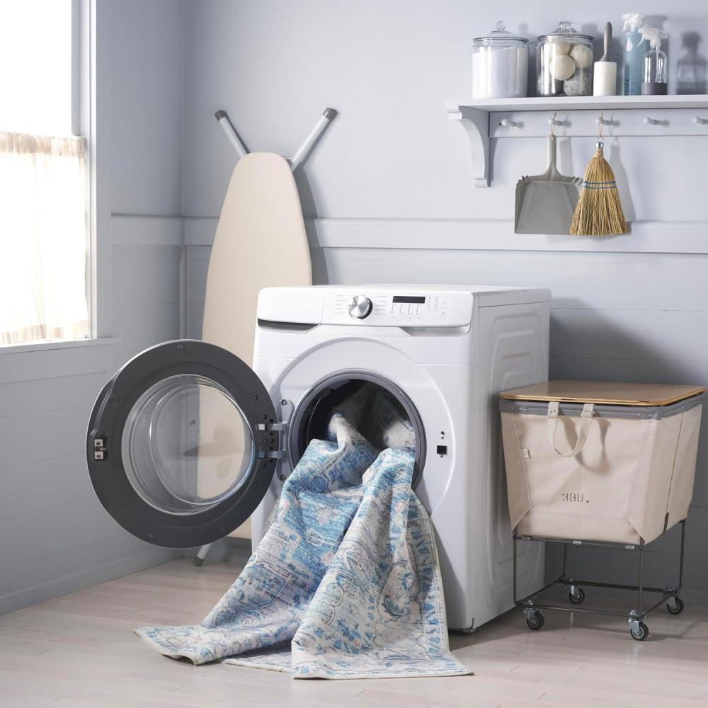 imageMartha Stewart x SAFAVIEH Machine Washable Area Rug Collection 5 x 8 Rust amp Blue Slip Resistant amp Easy Cleaning Ideal for Ideal for Living Room Bedroom Dining Space MSRW113QGreyTurquoise