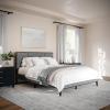 Gray Fabric/Brown Gray Frame