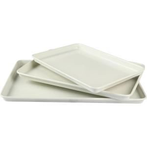 Martha Stewart Gallen 9-Inch Nonstick Carbon Steel Loaf Pan – Teal, Durable Bakeware for Even Baking and Easy Release(Linen White (Set))